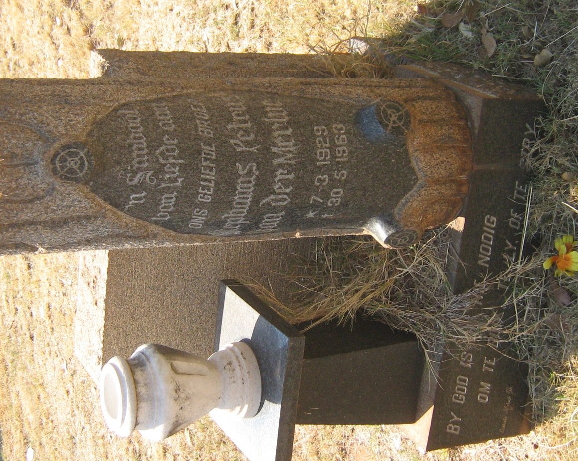 MERWE Stephanus Petrus, van der 1929-1963