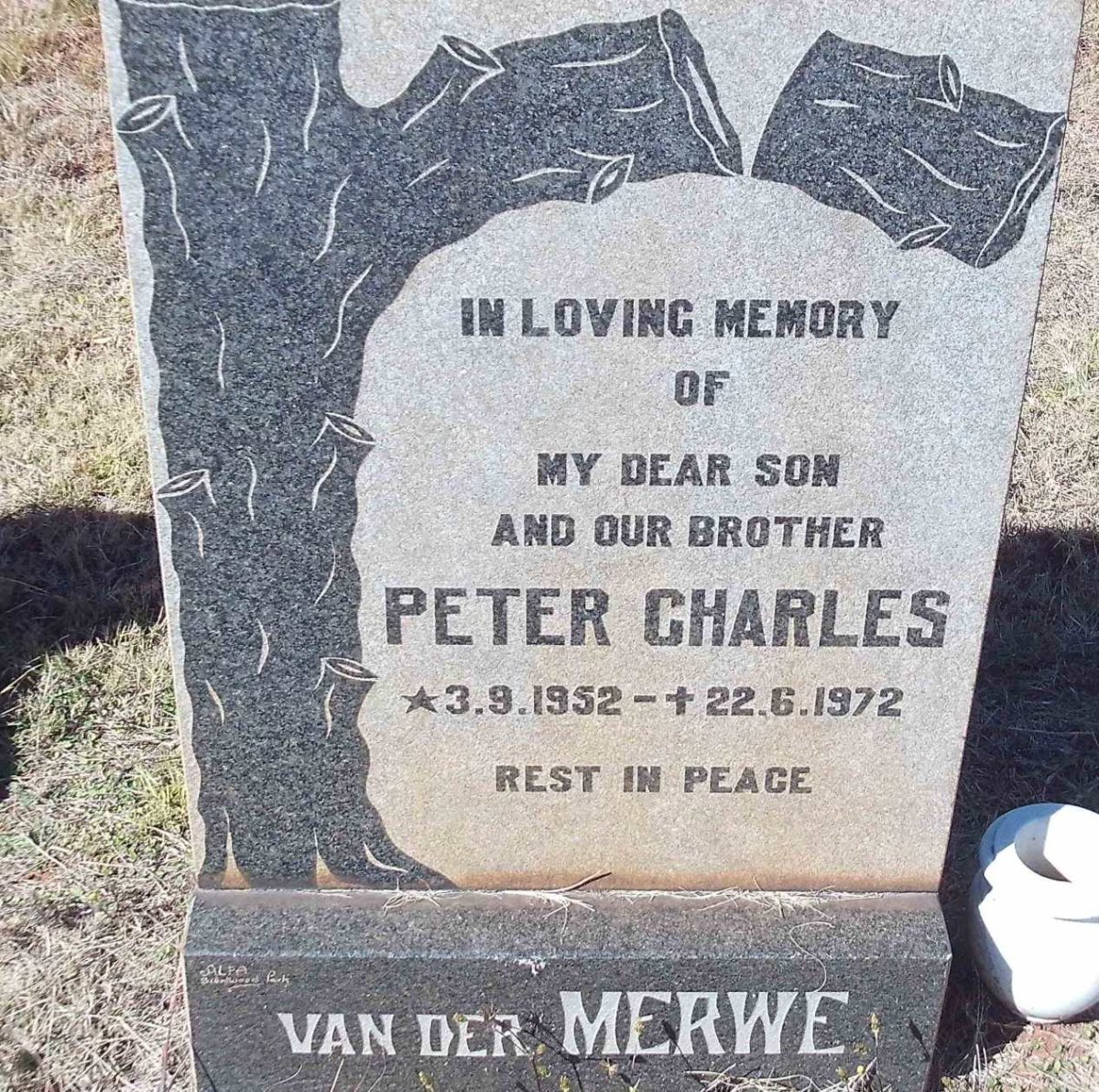 MERWE Peter Charles, van der  1952-1972