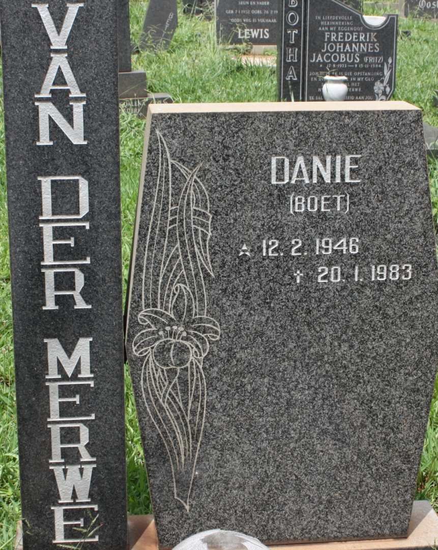 MERWE Danie, van der 1946-1983
