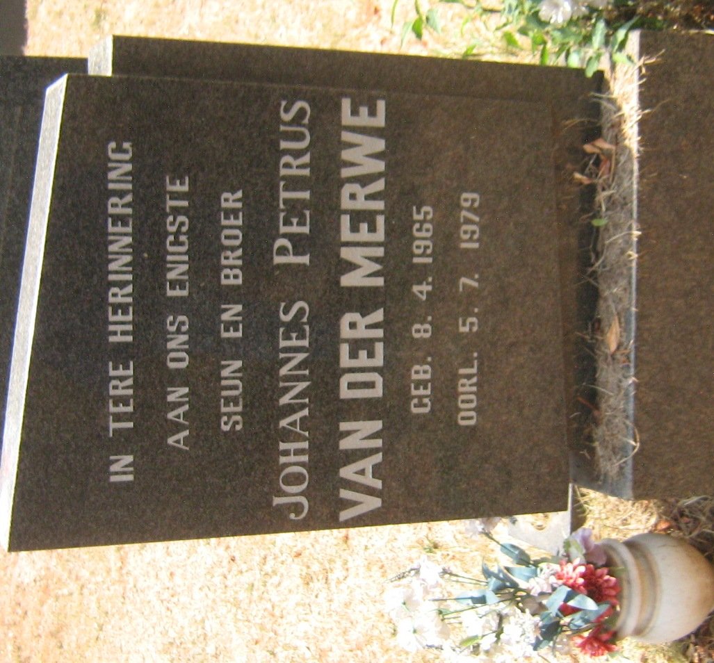 MERWE Johannes Petrus, van der 1965-1979