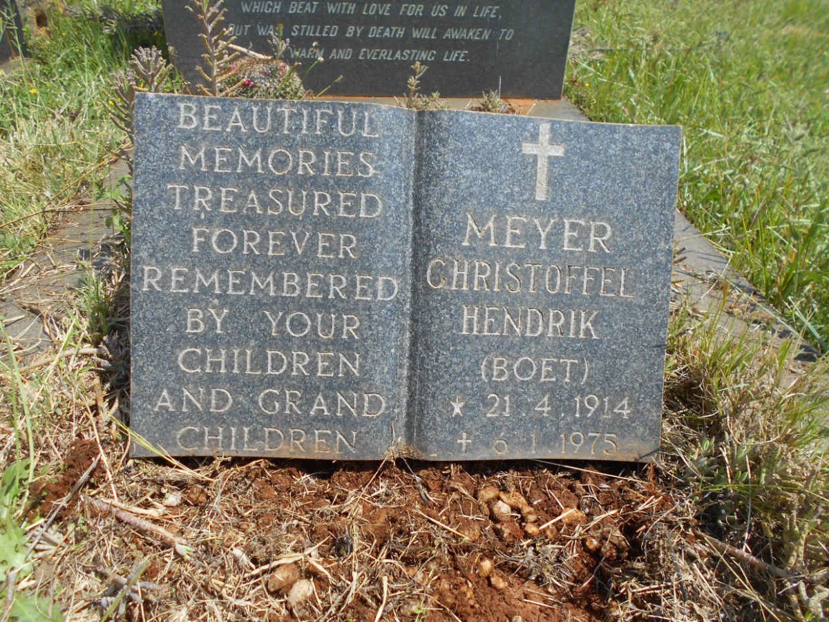 MEYER Christoffel Hendrik 1914-1975 &amp; Madeline Jennefer 1917-1970