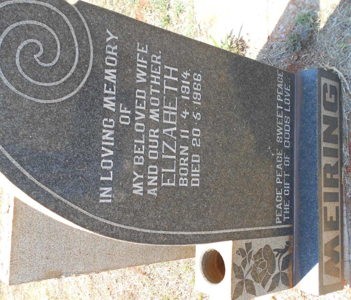 MEIRING Elizabeth 1914-1966