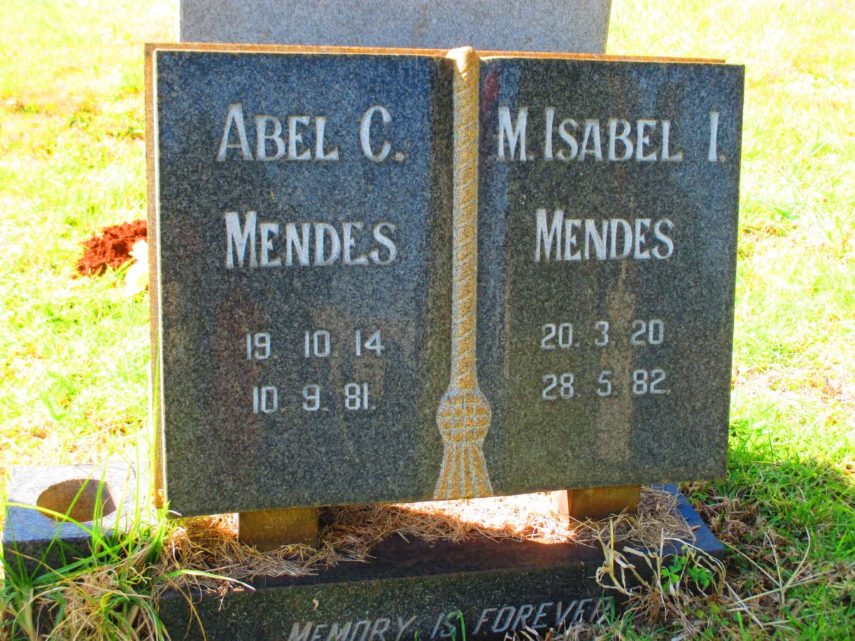 MENDES Abel C. 1914-1981 &amp; M. Isabel I. 1920-1982