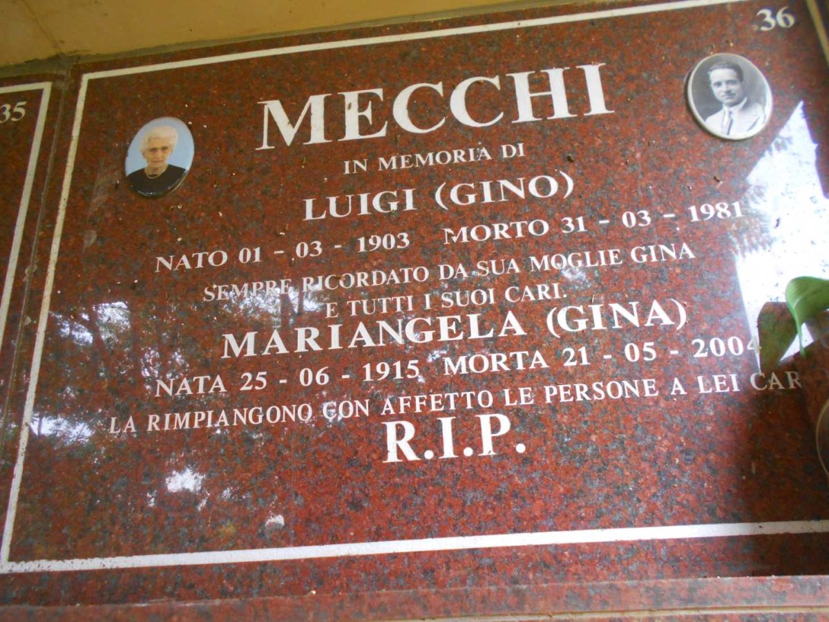 MECCHI Luigi 1903-1981 &amp; Mariangela 1915-2004