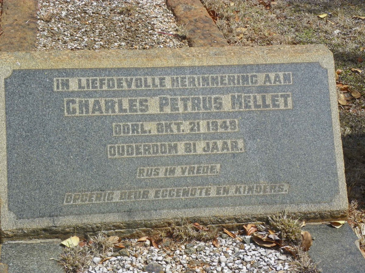 MELLET Charles Petrus -1949
