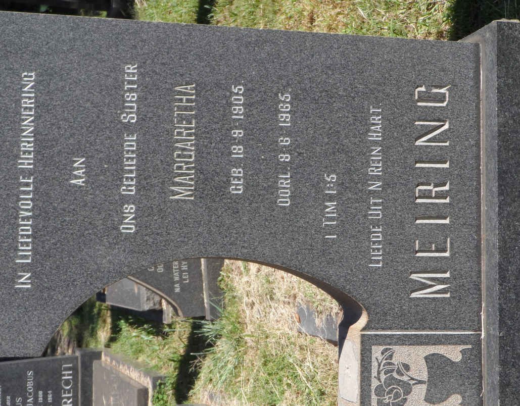 MEIRING Margaretha 1905-1965