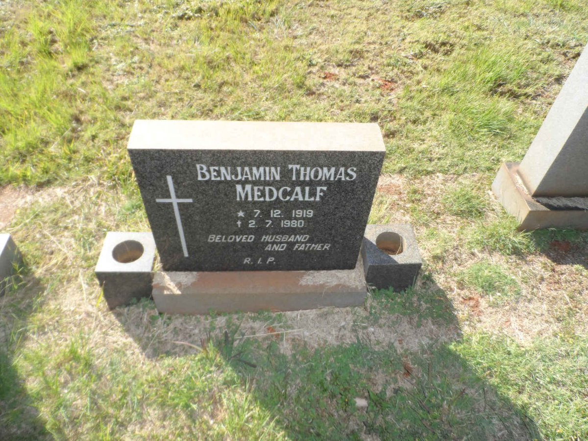 MEDCALF Benjamin Thomas 1919-1980
