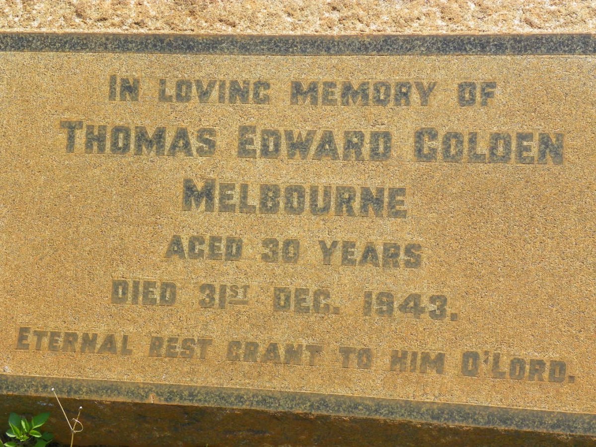 MELBOURNE Thomas Edward Golden -1943