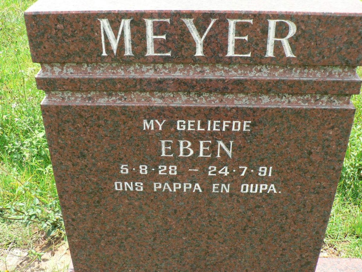 MEYER Eben 1928-1991