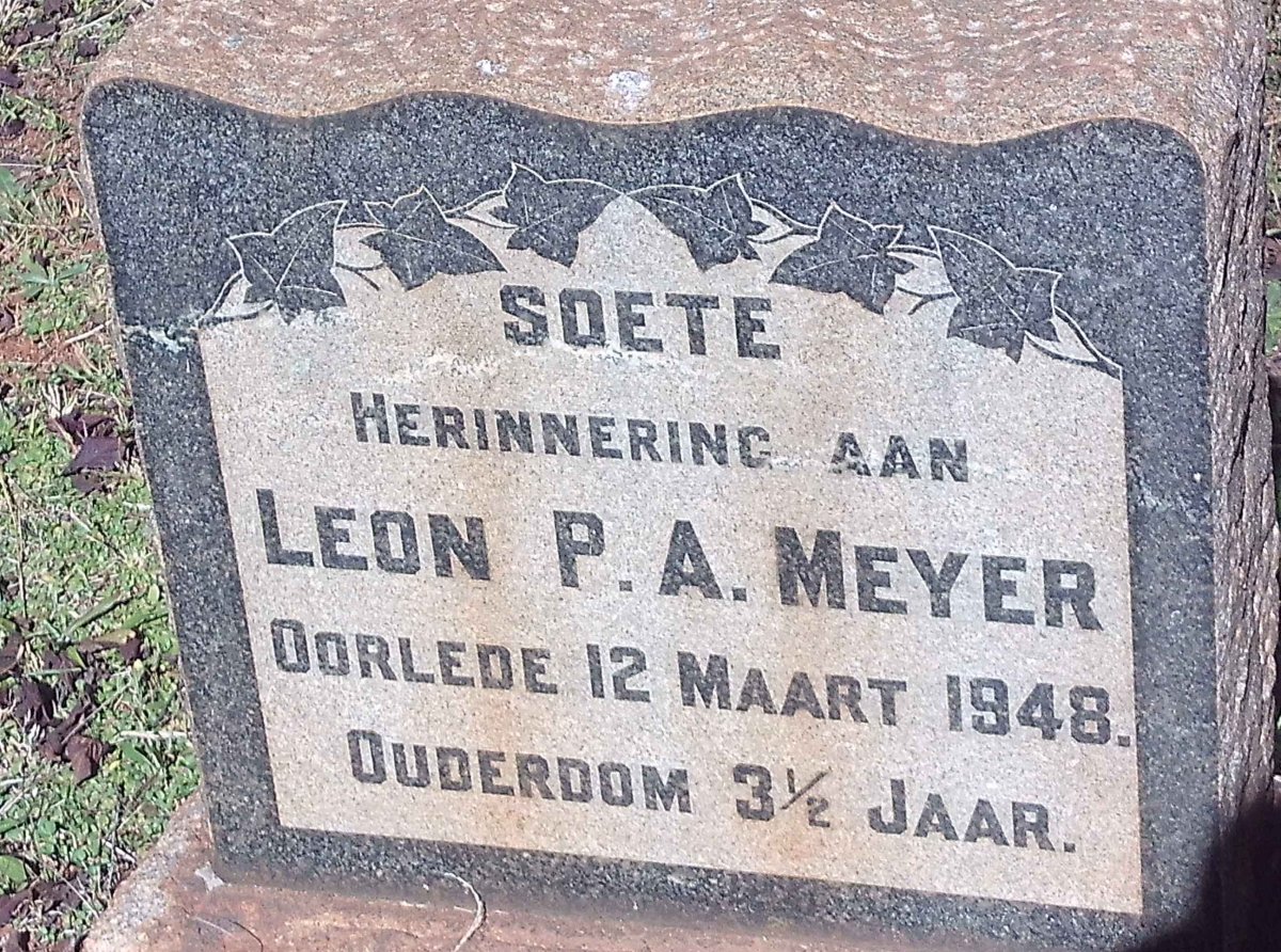 MEYER Leon P.A. -1948