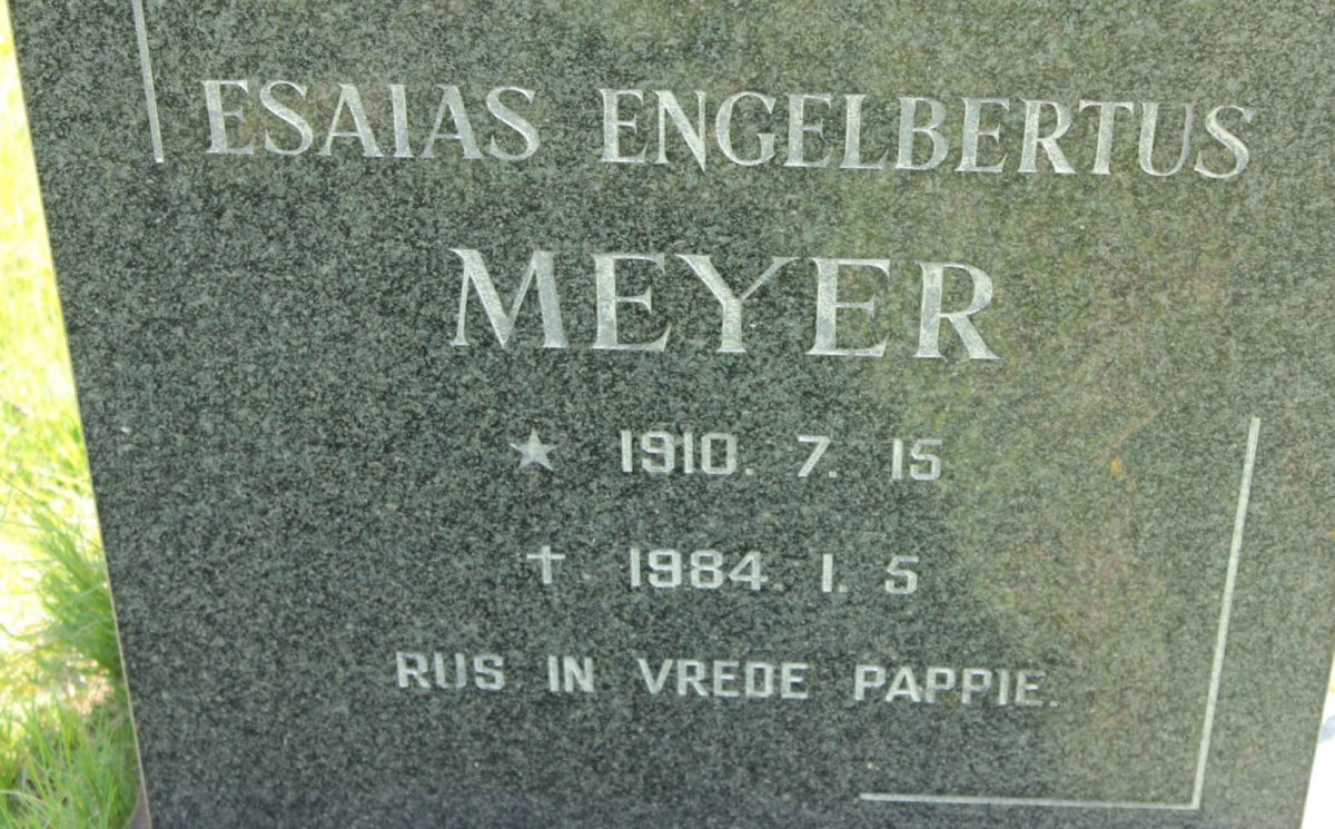 MEYER Esaias Engelbertus 1910-1984