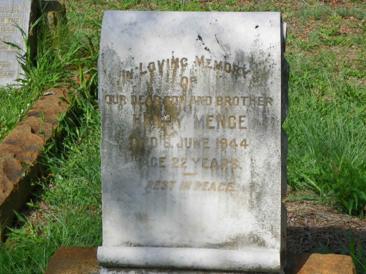 MENGE Henry -1944