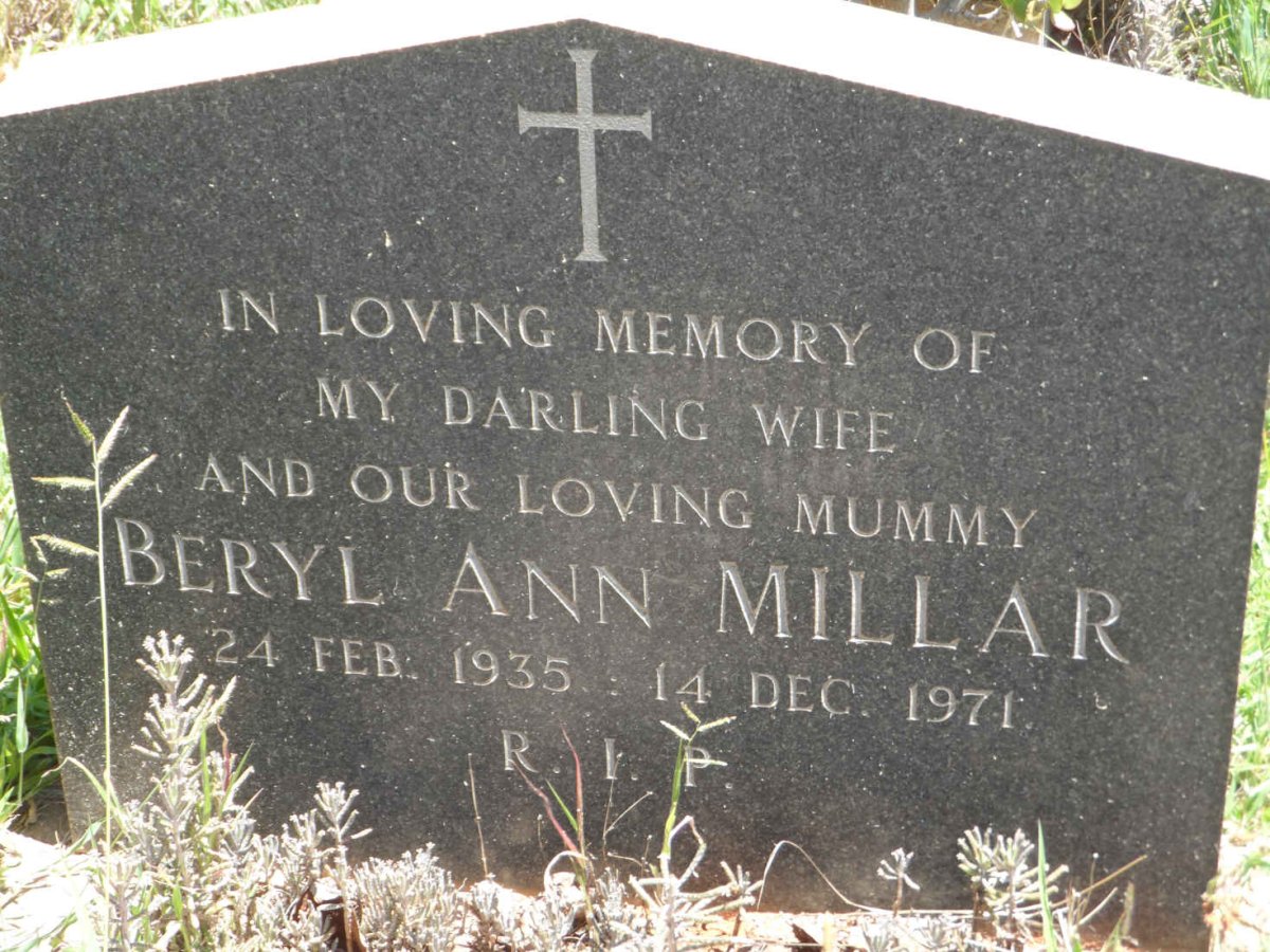 MILLAR Beryl Ann 1935-1971