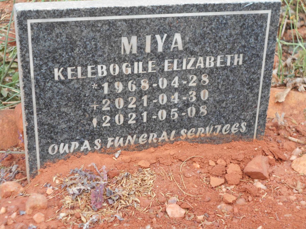 MIYA Kelebogile Elizabeth1968-2021