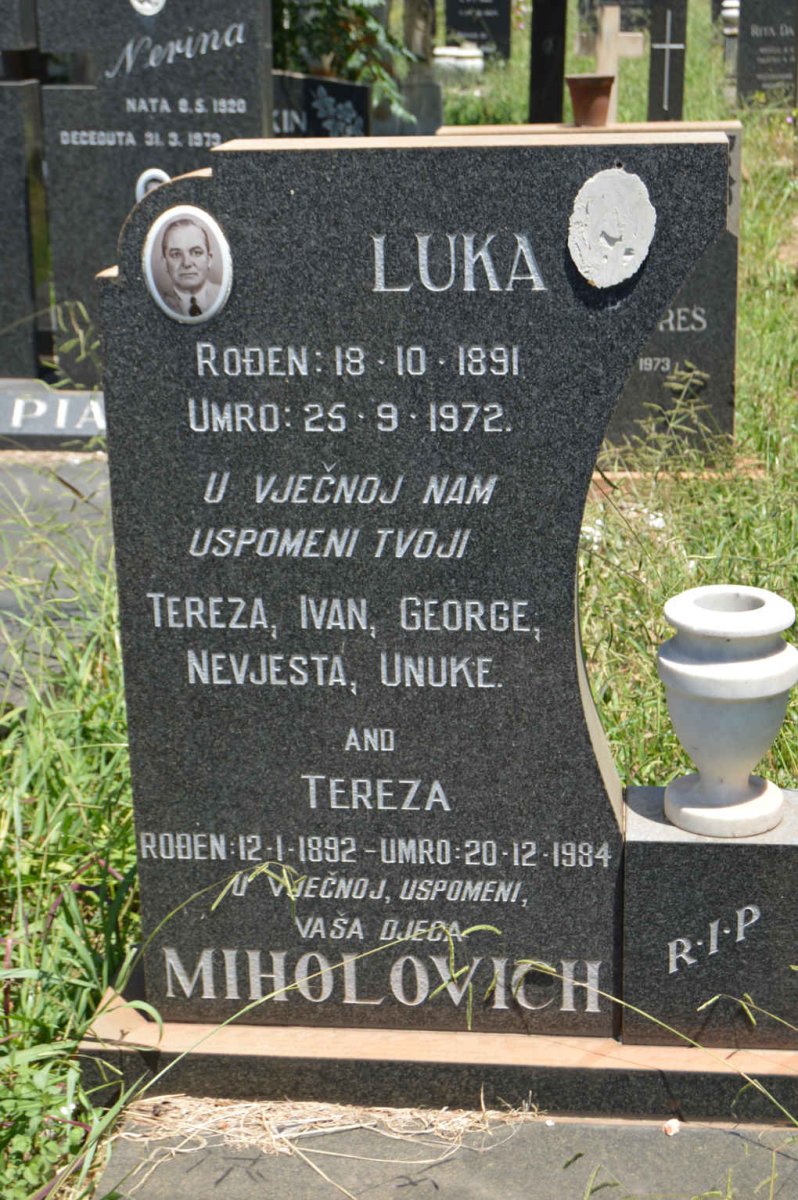 MIHOLOVICH Luka 1891-1972 &amp; Tereza 1892-1984