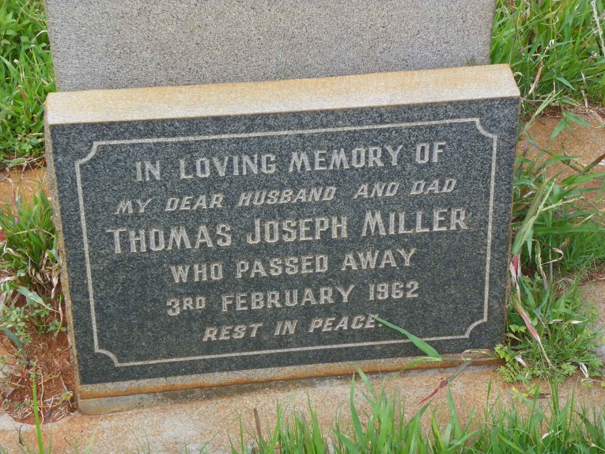MILLER Thomas Joseph -1962