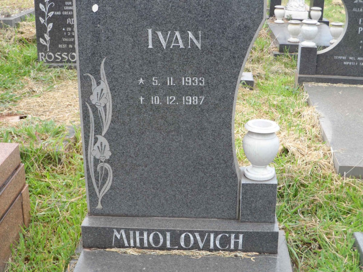 MIHOLOVICH Ivan 1933-1987