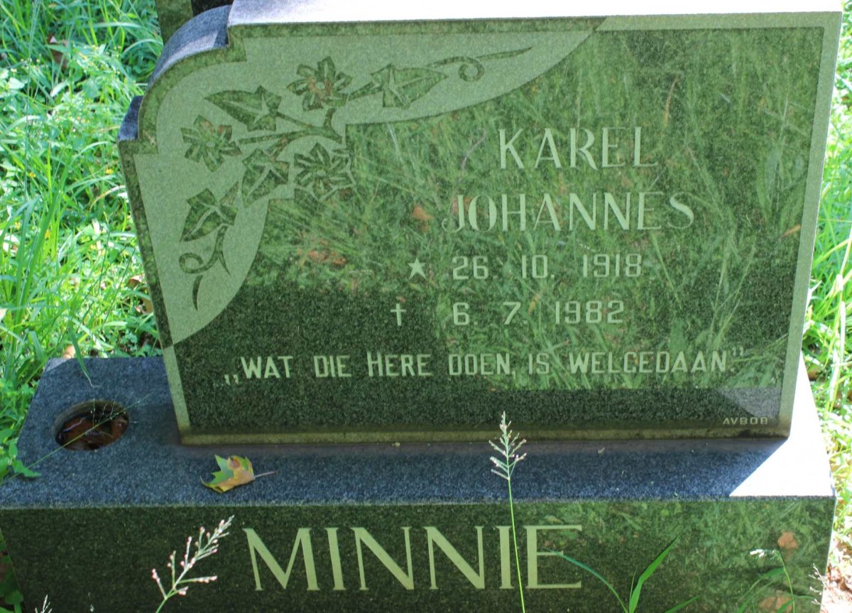 MINNIE Karel Johannes 1918-1982