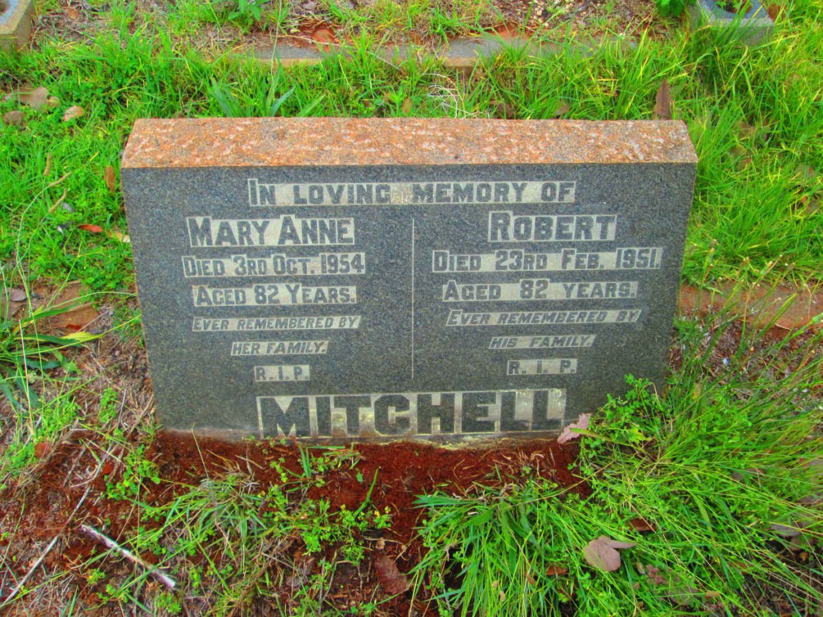 MITCHELL Robert -1951 &amp; Mary Anne -1954
