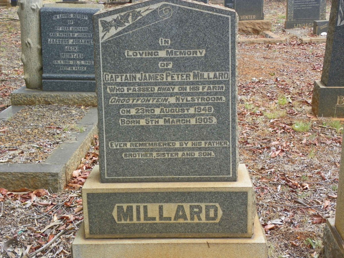 MILLARD James Peter 1905-1948