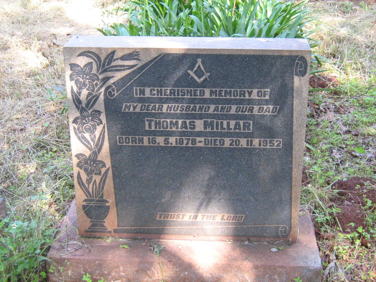 MILLAR Thomas 1878-1952