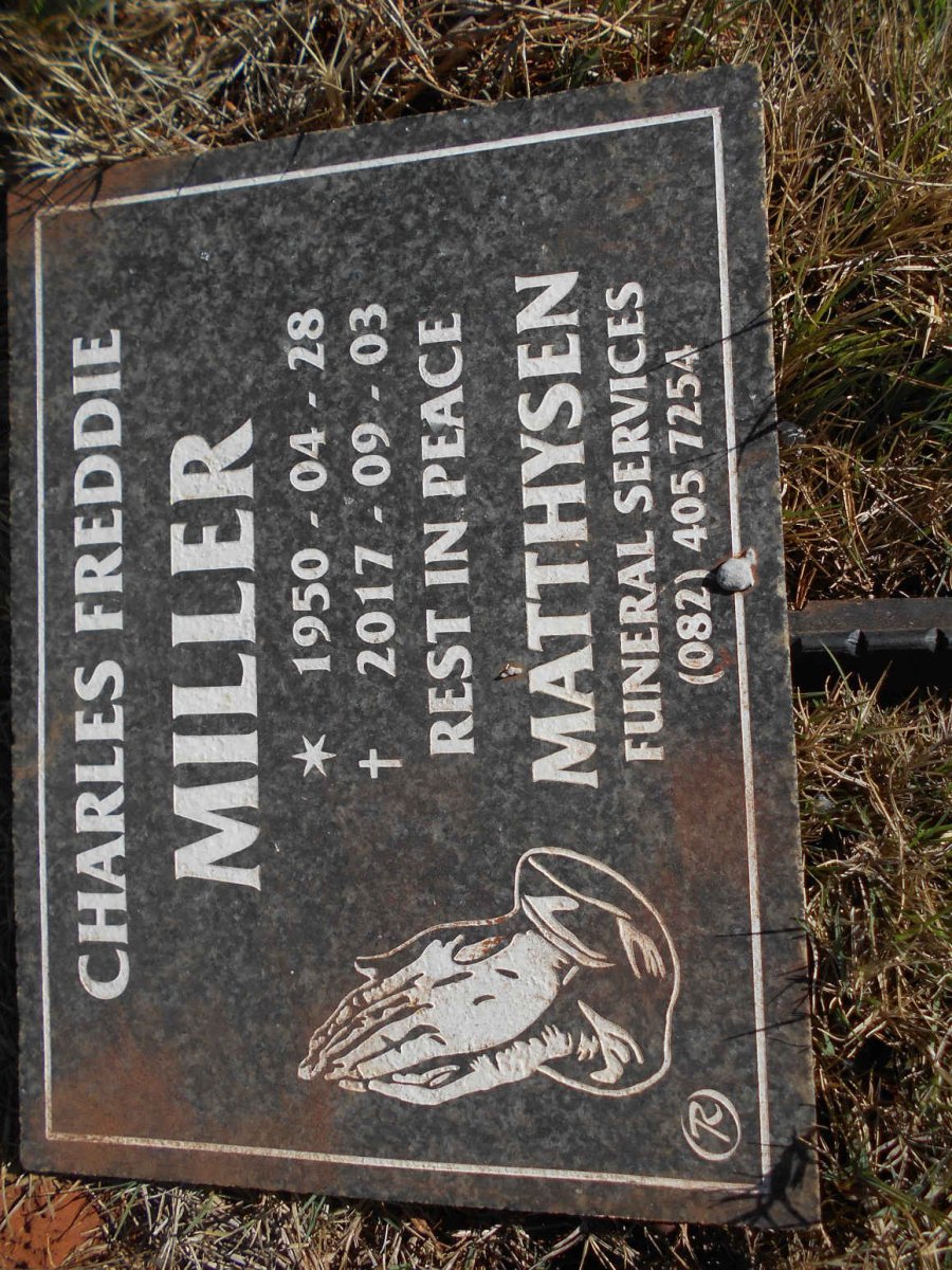 MILLER Charles Freddie 1950-2017