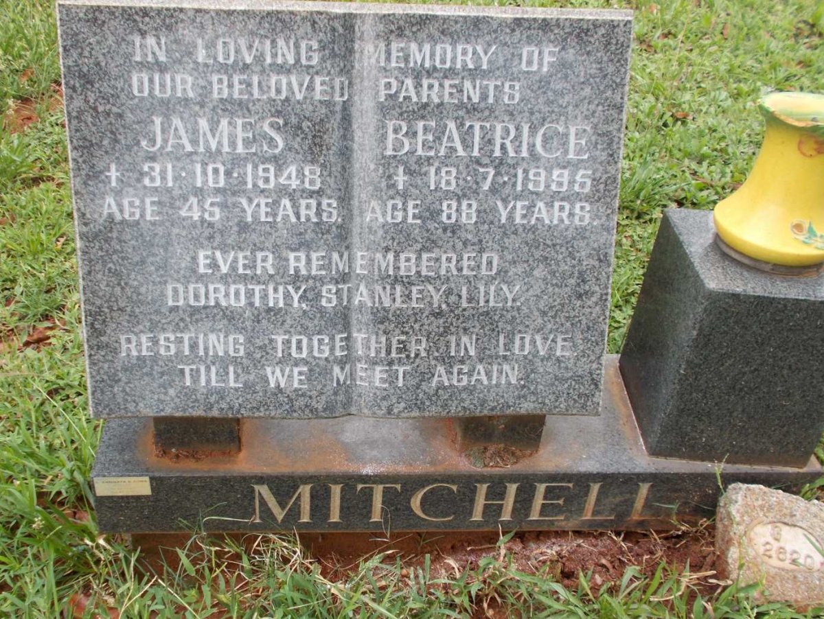 MITCHELL James -1948 &amp; Beatrice -1995
