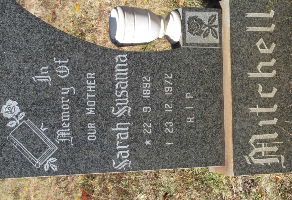 MITCHELL Sarah Susanna 1892-1972