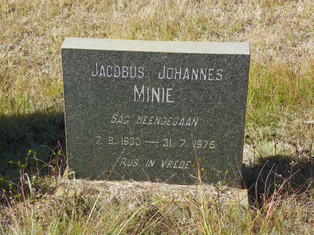 MINIE Jacobus Johannes 1933-1975
