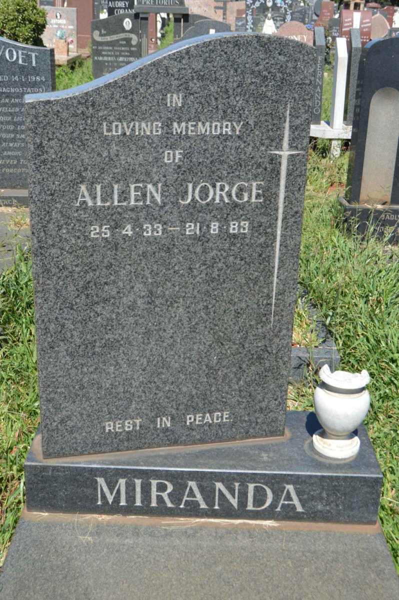 MIRANDA Allen Jorge 1933-1983