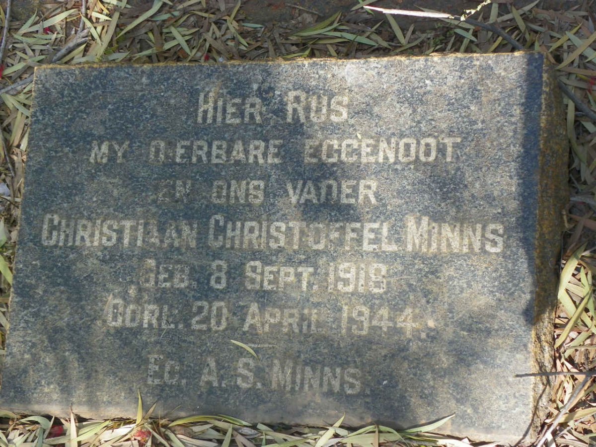 MINNS Christiaan Christoffel 1918-1944