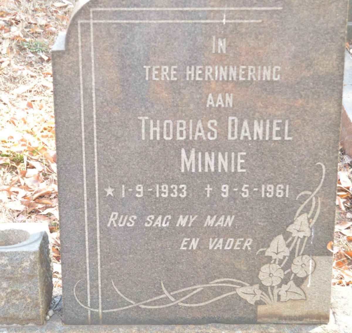MINNIE Thobias Daniel 1933-1961