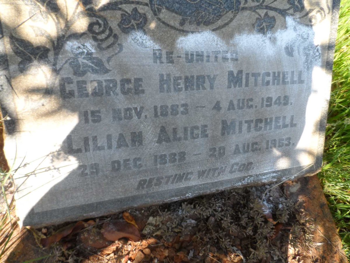 MITCHELL George Henry 1883-1949 &amp; Lilian Alice 1888-1963