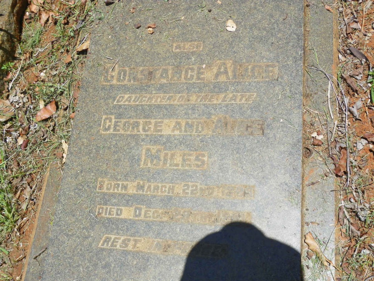 MILES Constance Alice 1899-1951