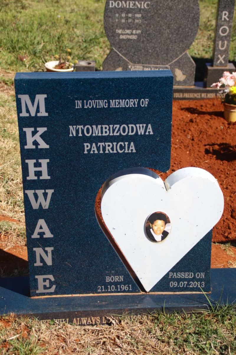 MKHWANE Ntombizodwa Patricia 1961-2013