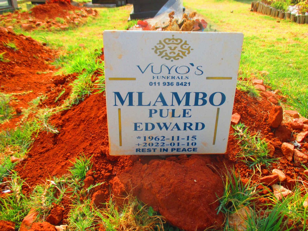 MLAMBO Pule Edward 1962-2022