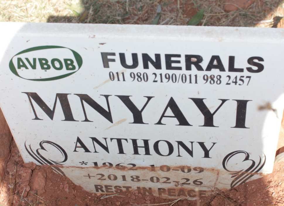 MNYAYI Anthony 1962-2018