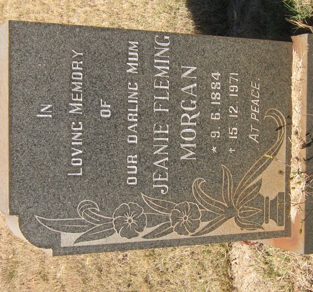 MORGAN Jeanie Fleming 1884-1971