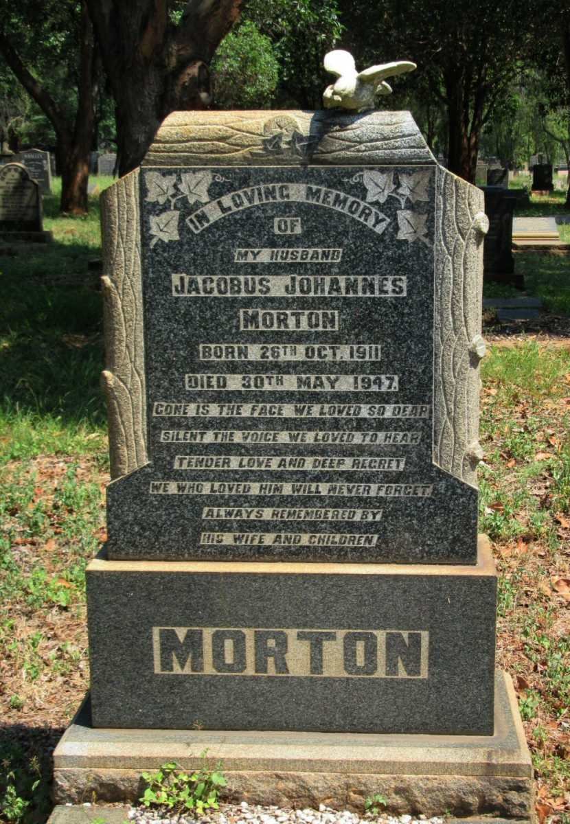 MORTON Jacobus Johannes 1911-1947