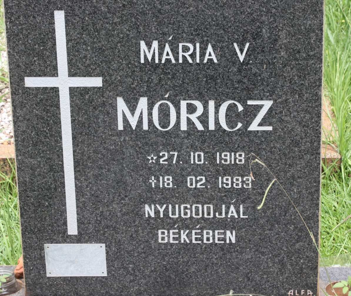 MORICZ Maria V. 1918-1983