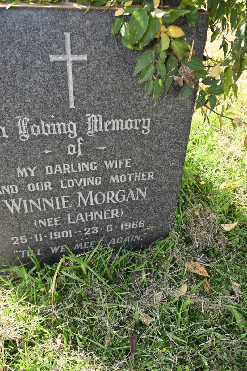 MORGAN Winnie nee LAHNER 1901-1966