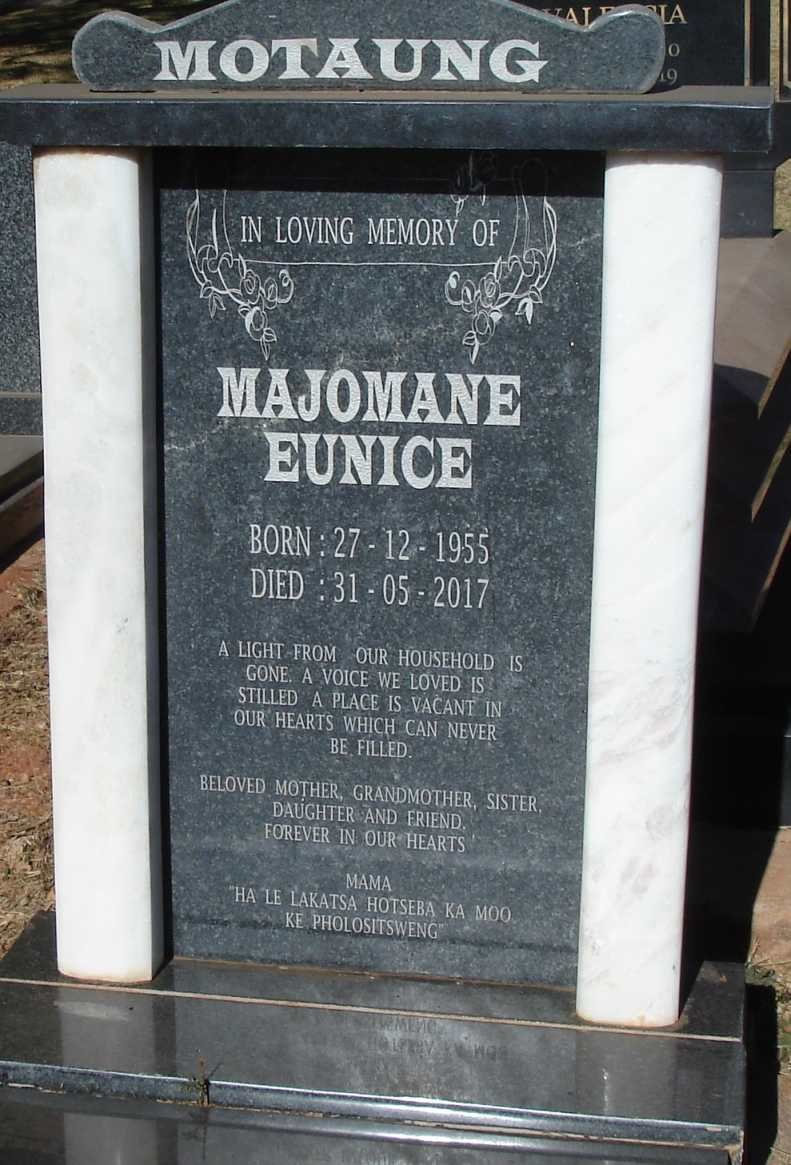 MOTAUNG Majomane Eunice 1955-2017