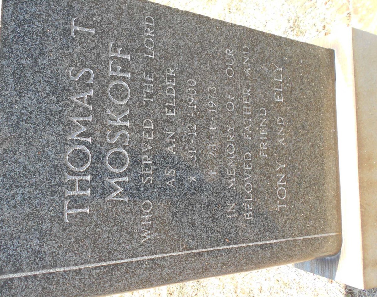 MOSKOFF Thomas T. 1900-1973
