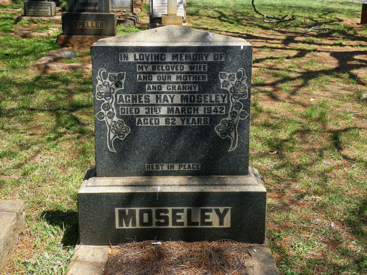 MOSELEY Agnes Hay -1942