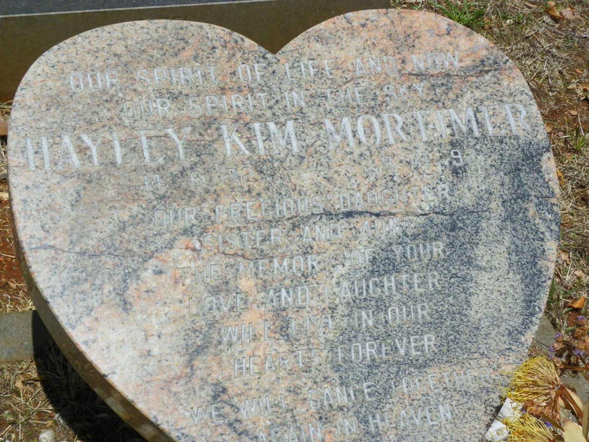 MORTIMER Hayley Kim 1972-1992