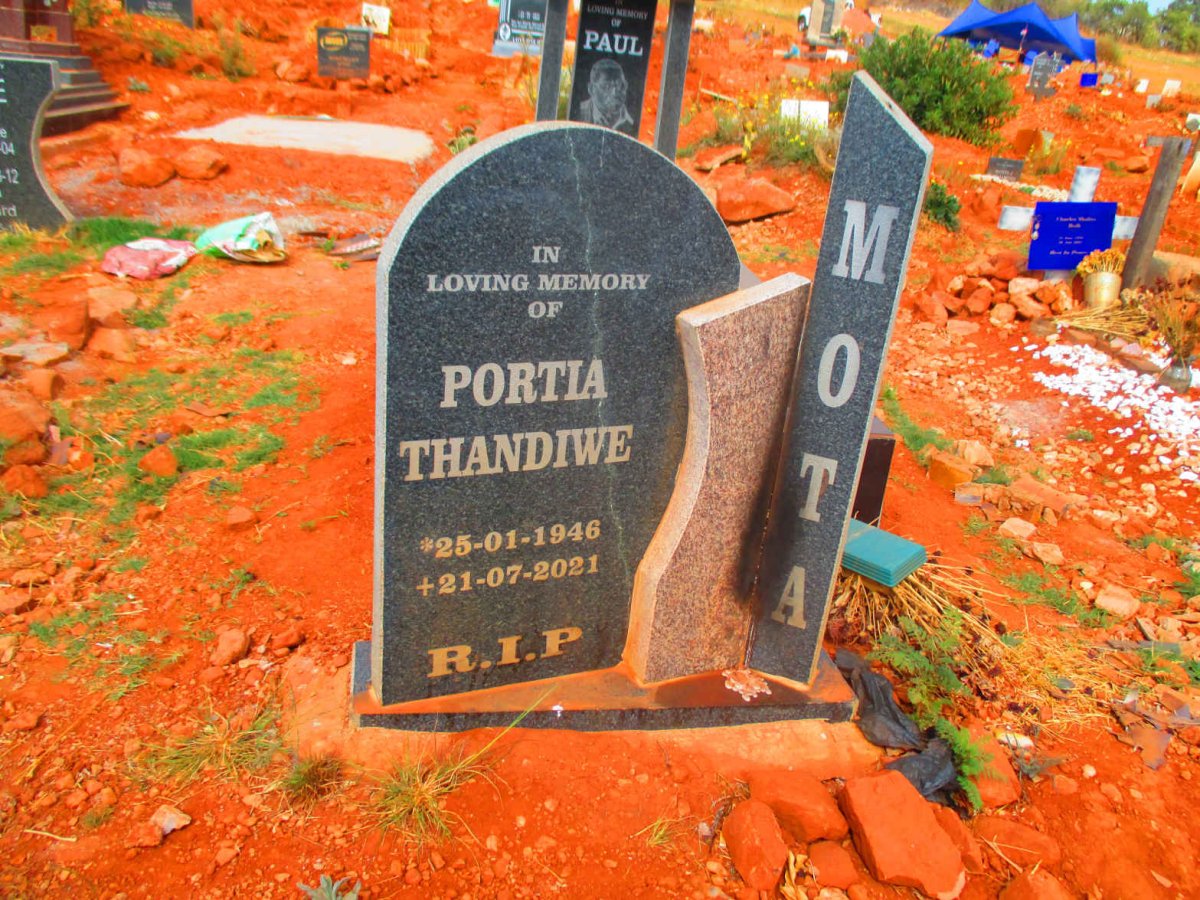 MOTA Portia Thandiwe 1946-2021