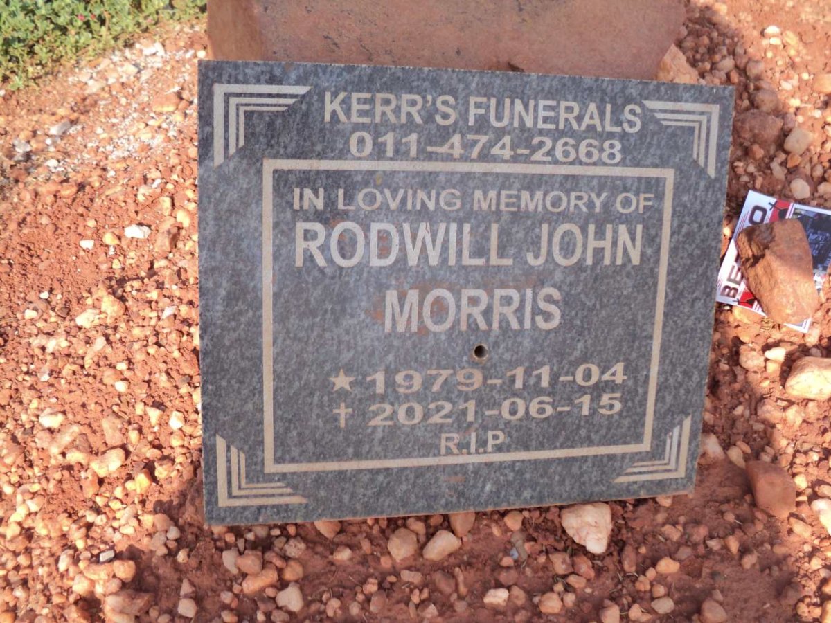 MORRIS Rodwill John 1979-2021