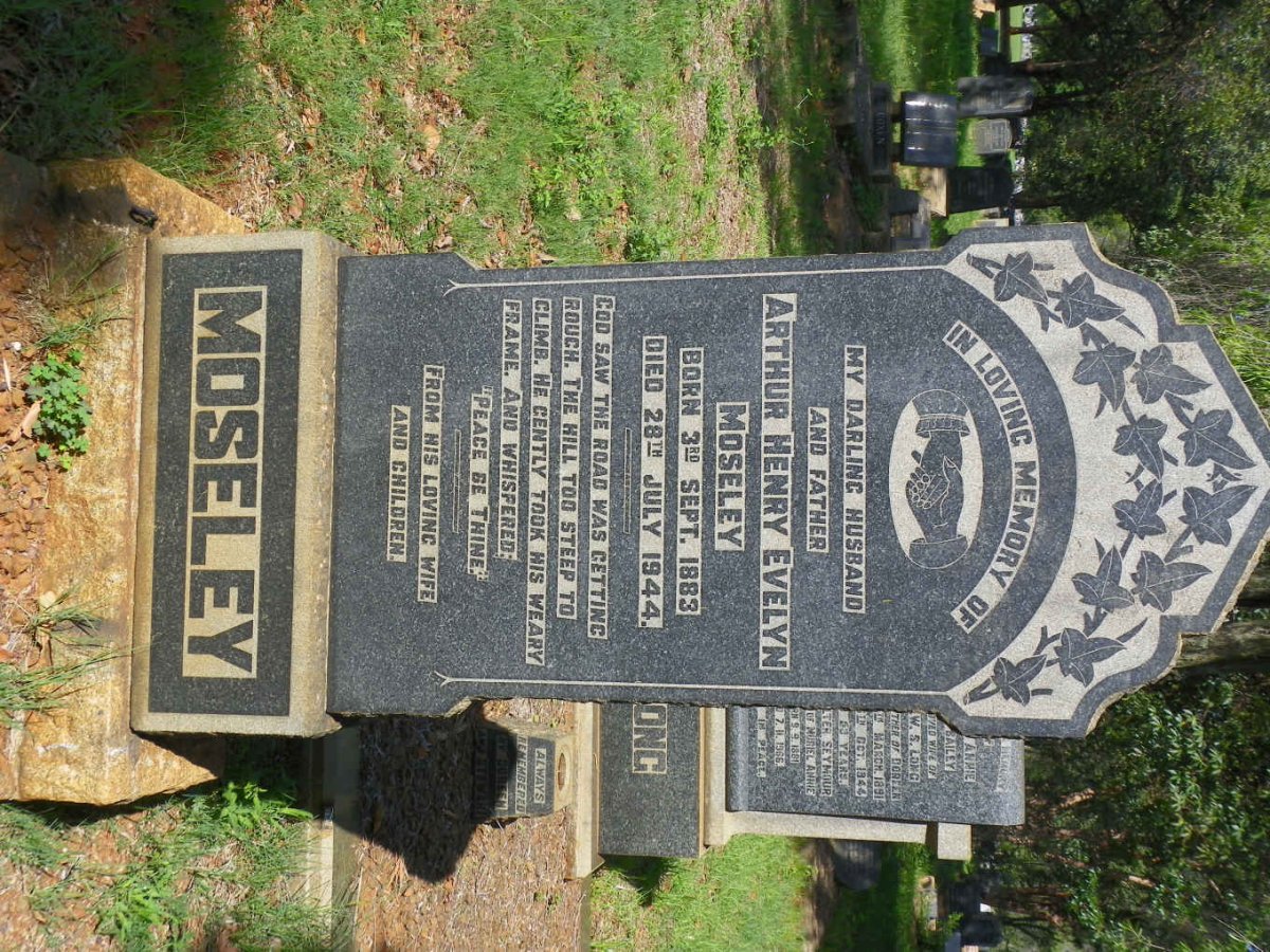 MOSELEY Arthur Henry Evelyn 1883-1944