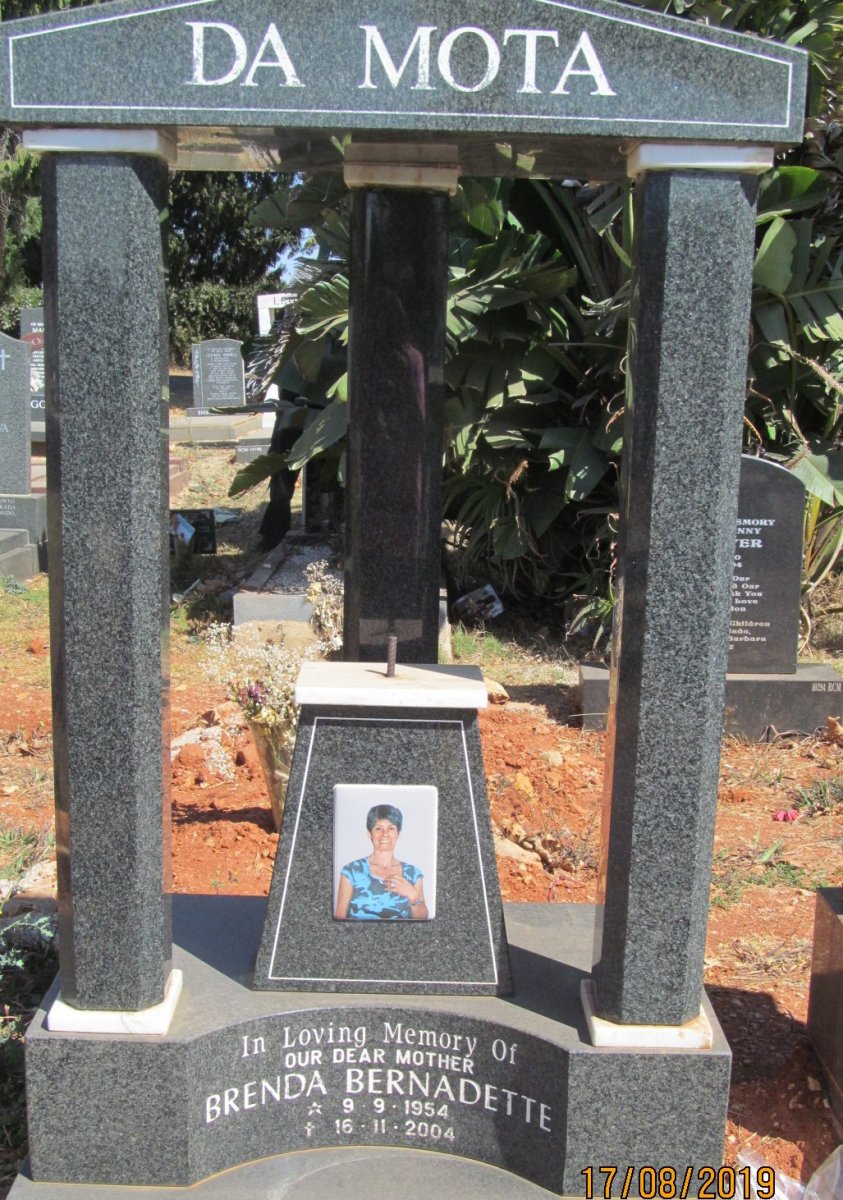 MOTA Brenda Bernadette, da 1954-2004