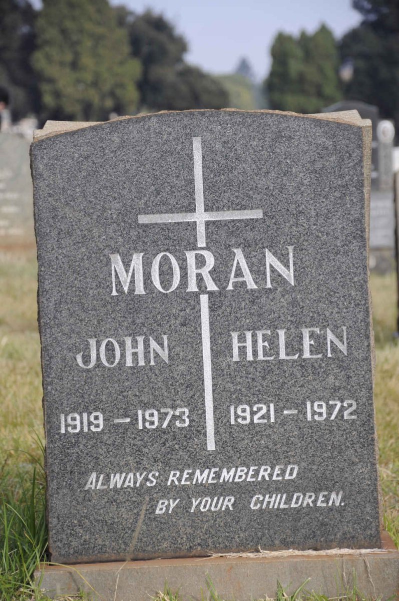 MORAN John 1919-1973 &amp; Helen 1921-1972